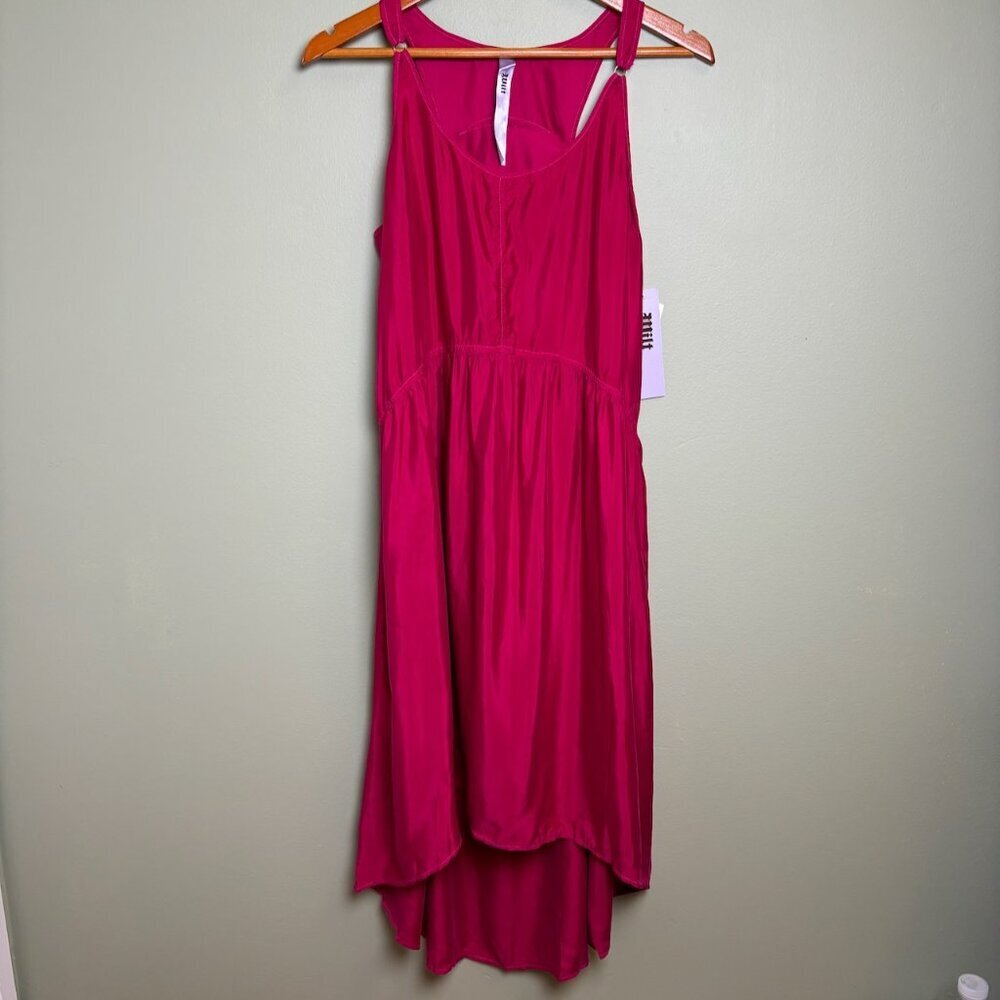 WILT Womens Holiday Party Midi Dress Size S Pink High‎ Low Flowy Feminine Flirty